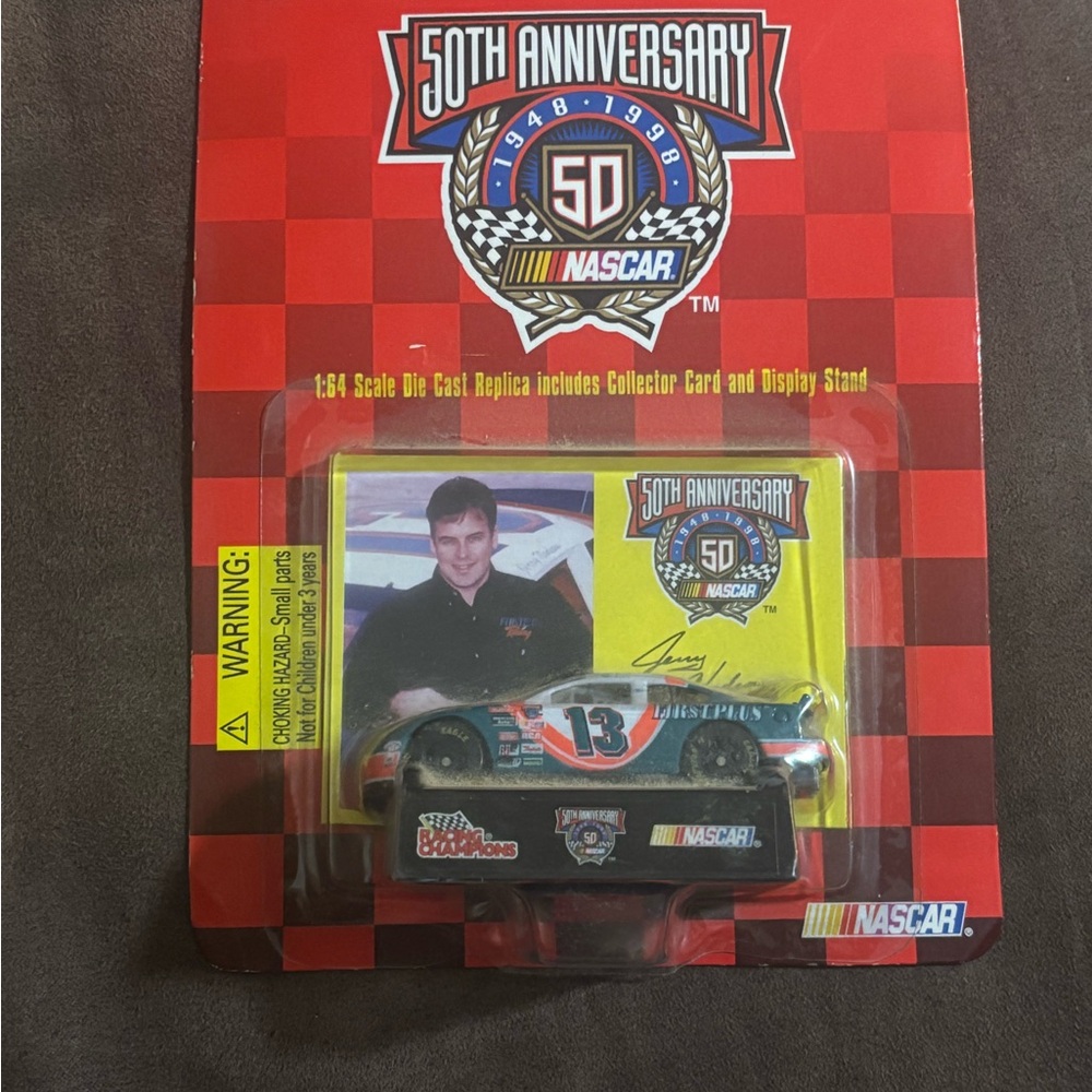 NASCAR 50th Anniversary Die-Cast Car with Display